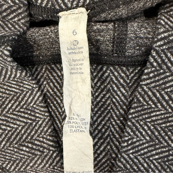 Lululemon Wunder Under HighRise Pant Leggings Womens 6 Heather Black Herringbone - Picture 7 of 11